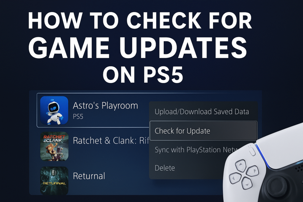 How to Check for Game Updates on PS5